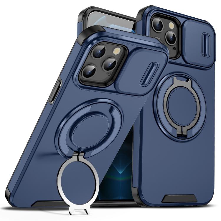 Sliding Camshield Ring Holder Phone Case, For iPhone 11, For iPhone 11 Pro