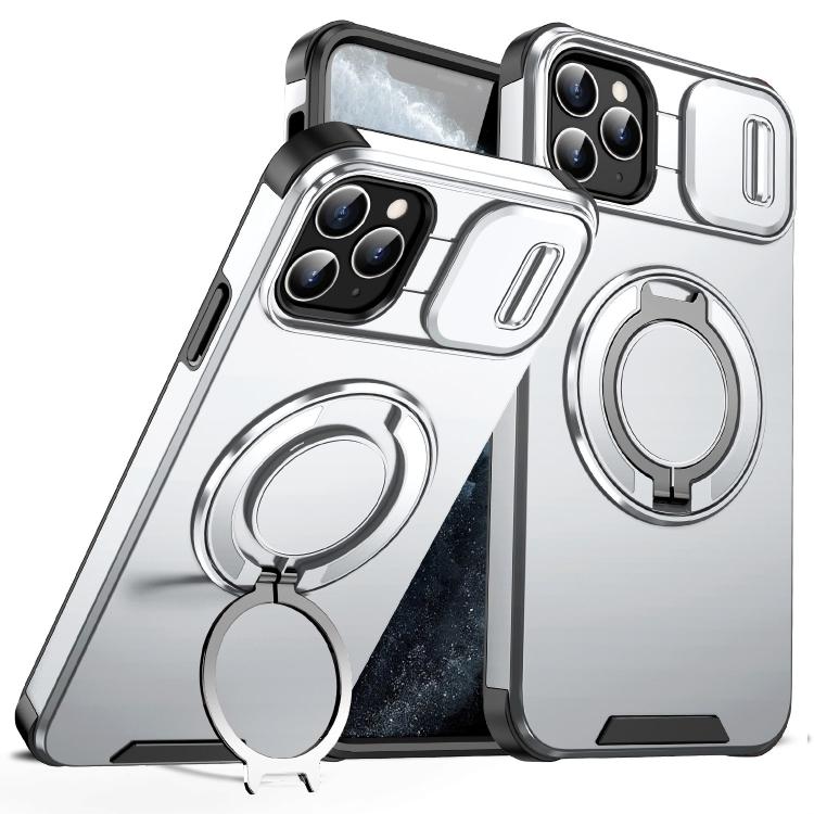Sliding Camshield Ring Holder Phone Case, For iPhone 12 Pro, For iPhone 11 Pro Max, For iPhone 11