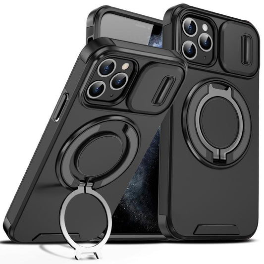 Sliding Camshield Ring Holder Phone Case, For iPhone 11 Pro