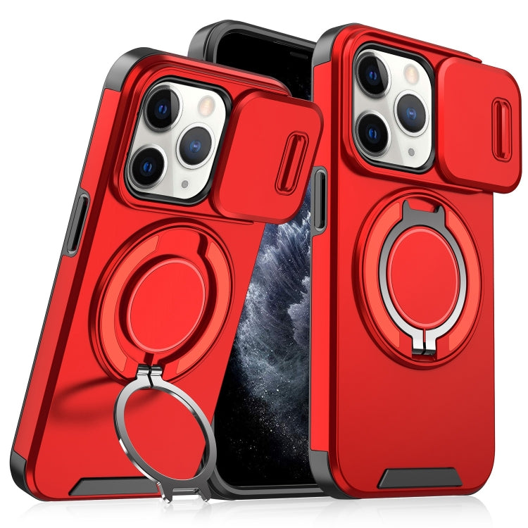 Sliding Camshield Ring Holder Phone Case, For iPhone 11, For iPhone 11 Pro