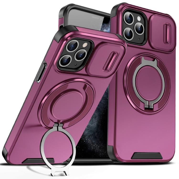 Sliding Camshield Ring Holder Phone Case, For iPhone 11 Pro