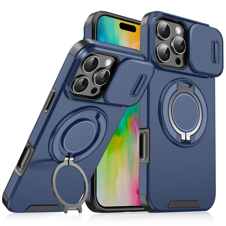 Sliding Camshield Ring Holder Phone Case, For iPhone 16e, For iPhone 16 Pro Max, For iPhone 16 Pro, For iPhone 16 Plus