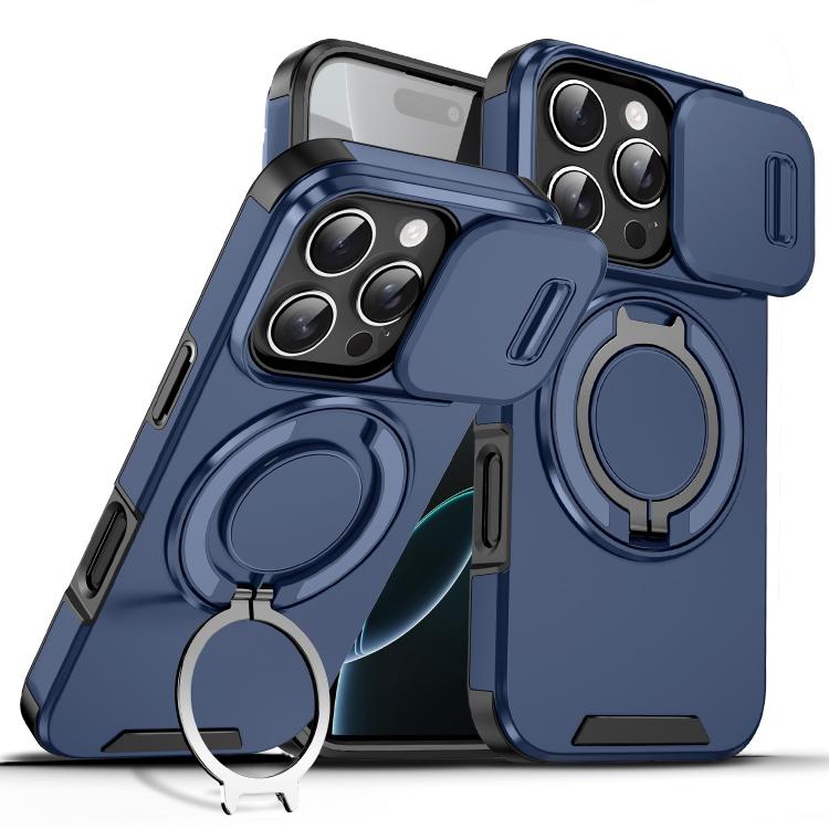 Sliding Camshield Ring Holder Phone Case, For iPhone 16e, For iPhone 16 Pro Max, For iPhone 16 Pro, For iPhone 16 Plus