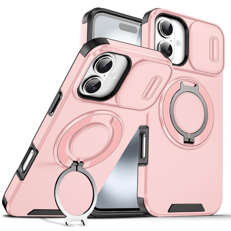 Sliding Camshield Ring Holder Phone Case, For iPhone 16, For iPhone 15 Pro Max, For iPhone 15 Pro, For iPhone 15 Plus