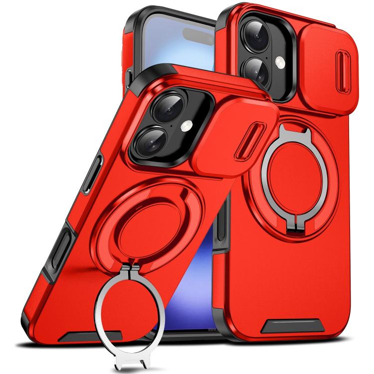 Sliding Camshield Ring Holder Phone Case, For iPhone 16, For iPhone 15 Pro Max, For iPhone 15 Pro, For iPhone 15 Plus
