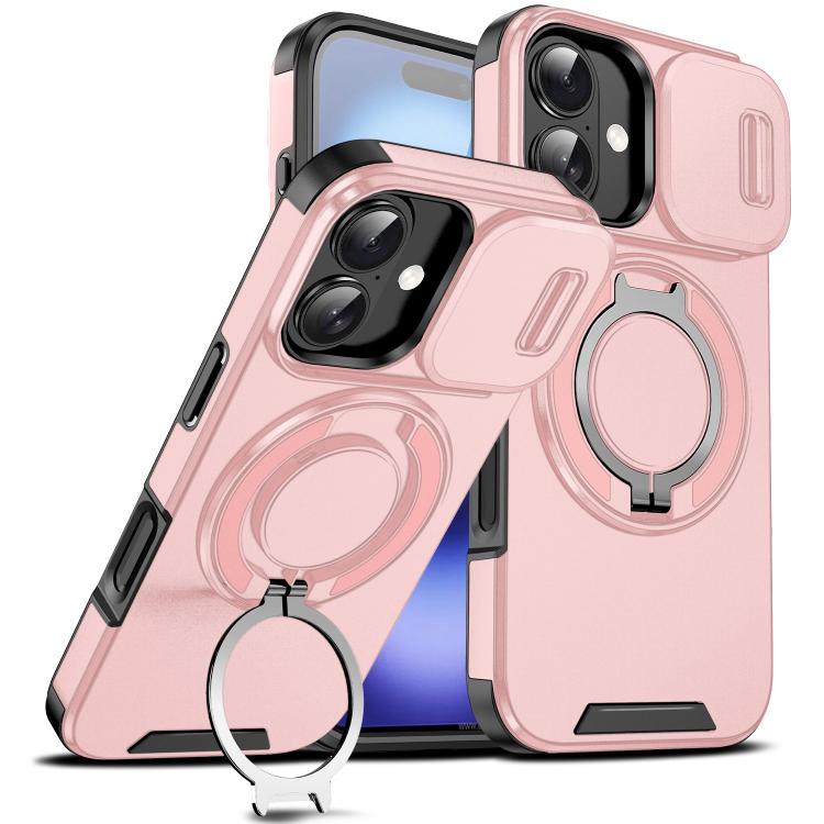 Sliding Camshield Ring Holder Phone Case, For iPhone 16, For iPhone 15 Pro Max, For iPhone 15 Pro, For iPhone 15 Plus