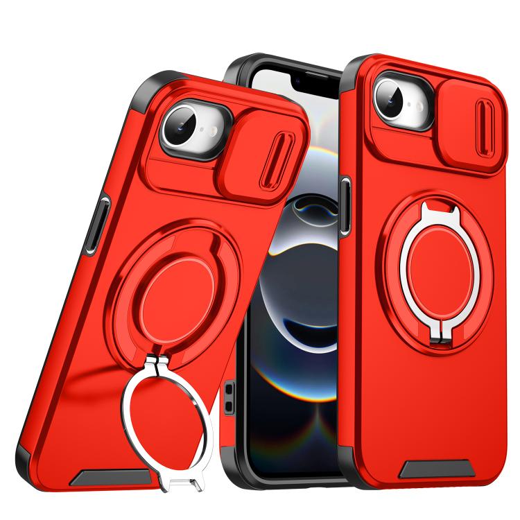 Sliding Camshield Ring Holder Phone Case, For iPhone 16e, For iPhone 16 Pro Max, For iPhone 16 Pro, For iPhone 16 Plus