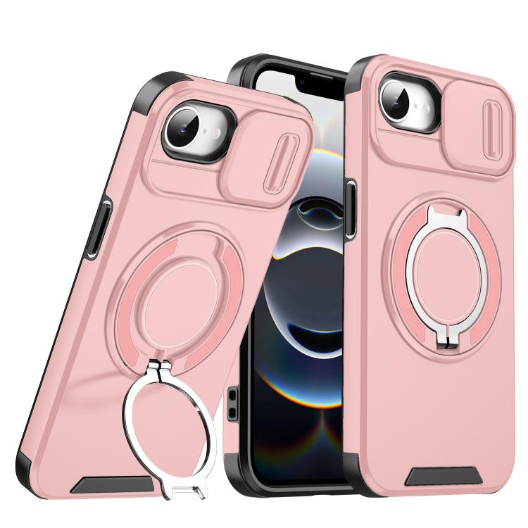 Sliding Camshield Ring Holder Phone Case, For iPhone 16e, For iPhone 16 Pro Max, For iPhone 16 Pro, For iPhone 16 Plus