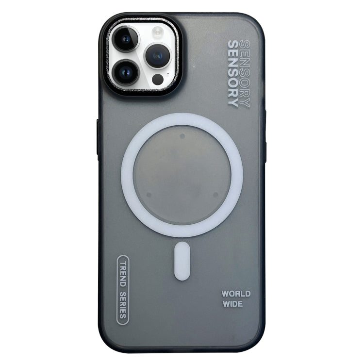 Frosted Metal Lens Protection Frame MagSafe Phone Case, For iPhone 15 Pro Max, For iPhone 15 Pro, For iPhone 15, For iPhone 14