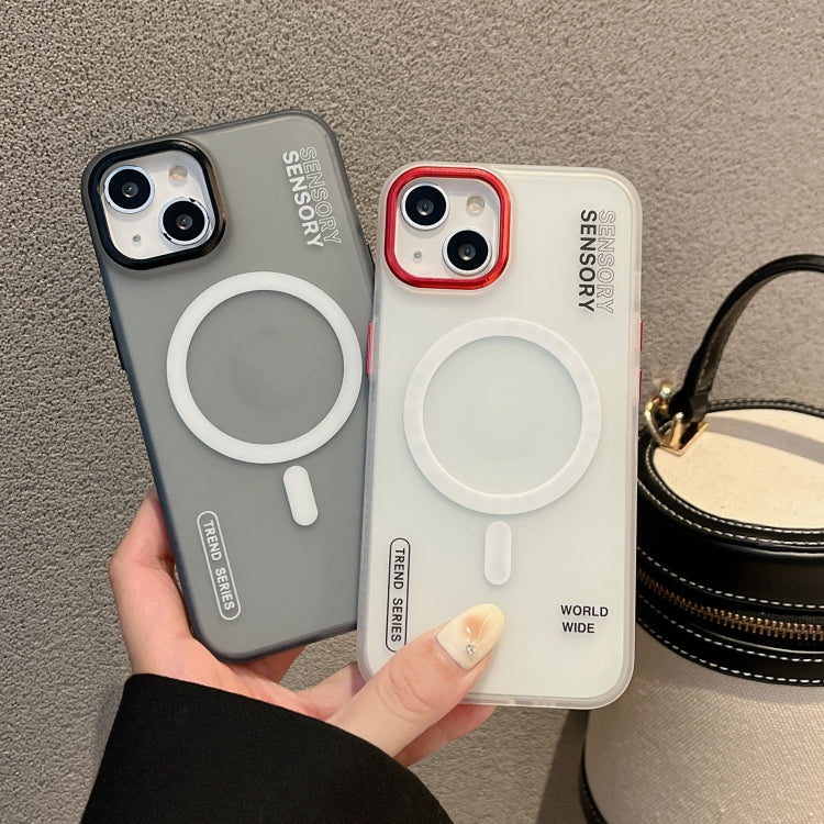 Frosted Metal Lens Protection Frame MagSafe Phone Case, For iPhone 15 Pro Max, For iPhone 15 Pro, For iPhone 15, For iPhone 14