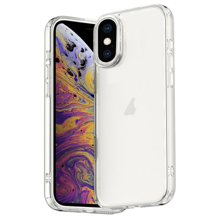 Four Corner Airbag Transparent Glass Phone Case, For iPhone XR, For iPhone XS Max