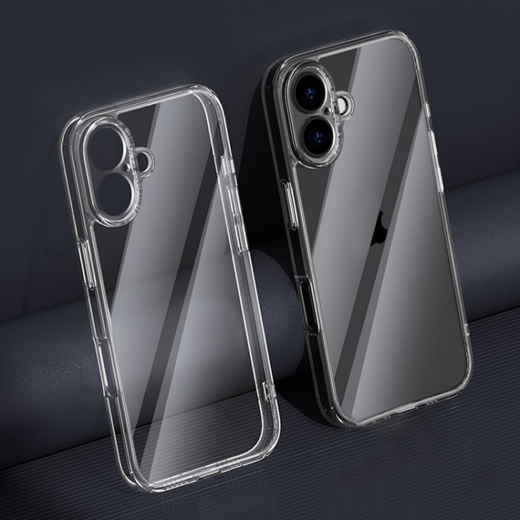 Four Corner Airbag Transparent Glass Phone Case, For iPhone 16 Pro Max, For iPhone 16 Pro, For iPhone 16 Plus, For iPhone 16, For iPhone 15 Pro Max, For iPhone 15 Pro, For iPhone 15 Plus, For iPhone 15, For iPhone 14 Plus, For iPhone 14, For iPhone 14 ...