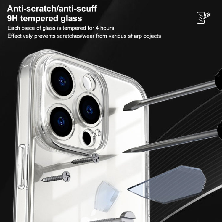 Four Corner Airbag Transparent Glass Phone Case, For iPhone XR, For iPhone XS Max