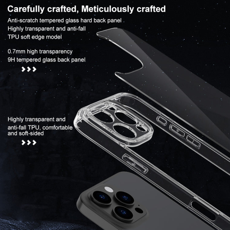 Four Corner Airbag Transparent Glass Phone Case, For iPhone XR, For iPhone XS Max