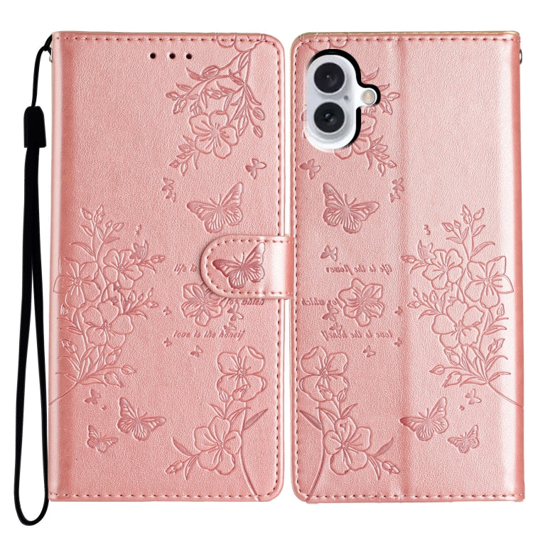 Butterflies and Flowers Leather Phone Case, For iPhone 16, For iPhone 15 Pro Max, For iPhone 15 Pro, For iPhone 15 Plus