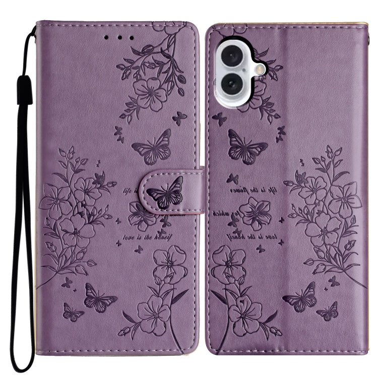 Butterflies and Flowers Leather Phone Case, For iPhone 16, For iPhone 15 Pro Max, For iPhone 15 Pro, For iPhone 15 Plus