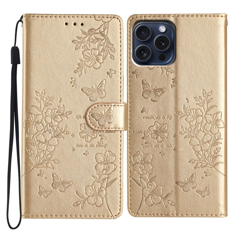 Butterflies and Flowers Leather Phone Case, For iPhone 15, For iPhone 14 Plus, For iPhone 14, For iPhone 14 Pro