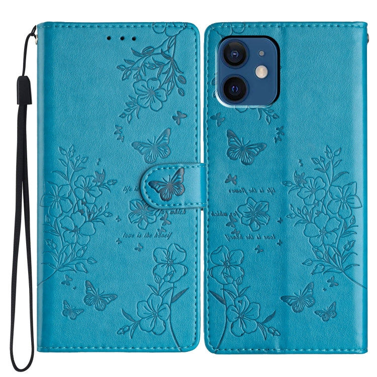 Butterflies and Flowers Leather Phone Case, For iPhone 12 mini, For iPhone 11 Pro Max, For iPhone 11, For iPhone 11 Pro