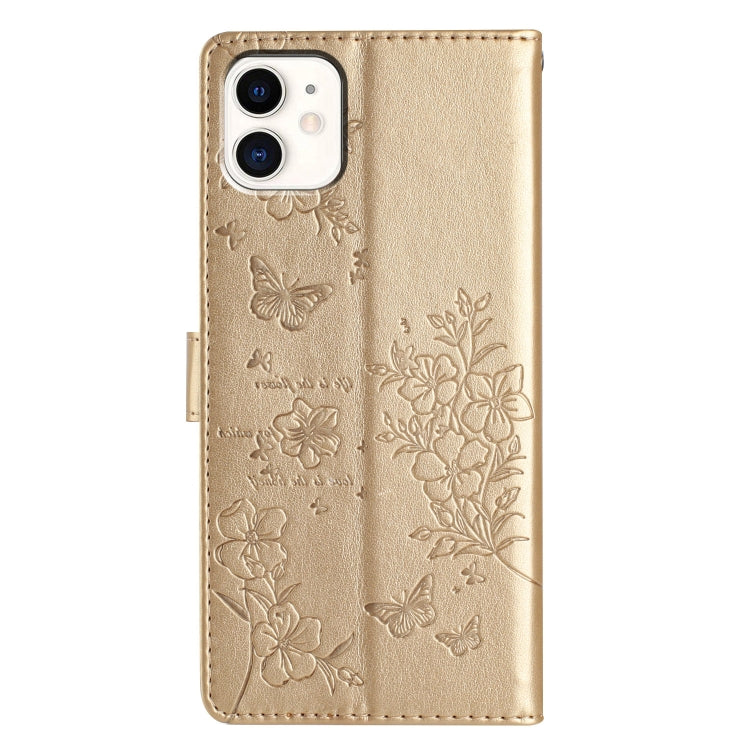 Butterflies and Flowers Leather Phone Case, For iPhone XS / X, For iPhone XR, For iPhone XS Max, For iPhone 8 Plus / 7 Plus