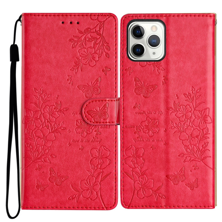 Butterflies and Flowers Leather Phone Case, For iPhone XS / X, For iPhone XR, For iPhone XS Max, For iPhone 8 Plus / 7 Plus