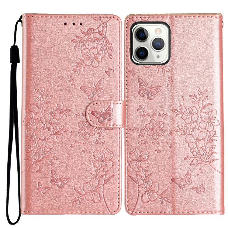 Butterflies and Flowers Leather Phone Case, For iPhone XS / X, For iPhone XR, For iPhone XS Max, For iPhone 8 Plus / 7 Plus