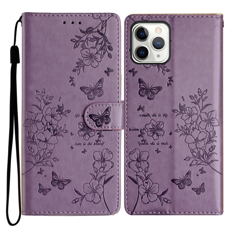 Butterflies and Flowers Leather Phone Case, For iPhone XS / X, For iPhone XR, For iPhone XS Max, For iPhone 8 Plus / 7 Plus