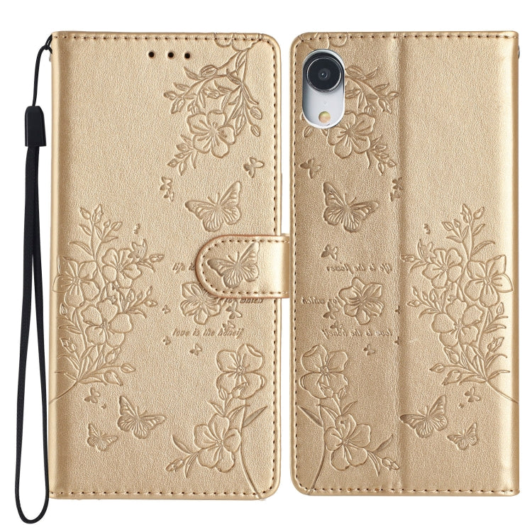 Butterflies and Flowers Leather Phone Case, For iPhone XS / X, For iPhone XR, For iPhone XS Max, For iPhone 8 Plus / 7 Plus