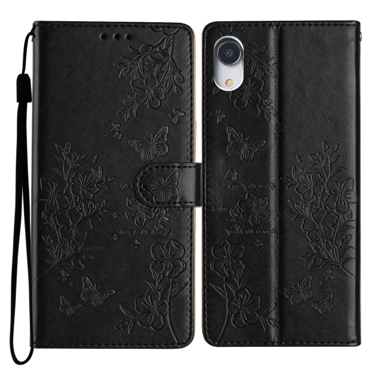 Butterflies and Flowers Leather Phone Case, For iPhone XS / X, For iPhone XR, For iPhone XS Max, For iPhone 8 Plus / 7 Plus