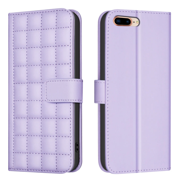 Square Texture Leather Phone Case, For iPhone 11 Pro, For iPhone XR, For iPhone XS Max, For iPhone 8 Plus / 7 Plus