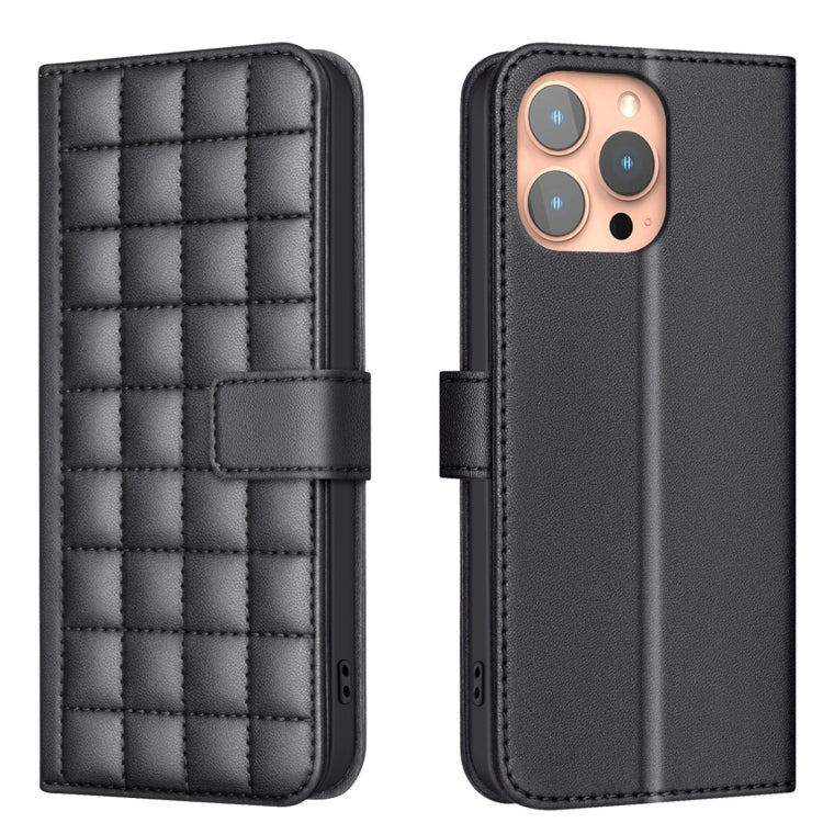 Square Texture Leather Phone Case, For iPhone 12 / 12 Pro, For iPhone 12 Pro Max, For iPhone 11 Pro Max, For iPhone 11