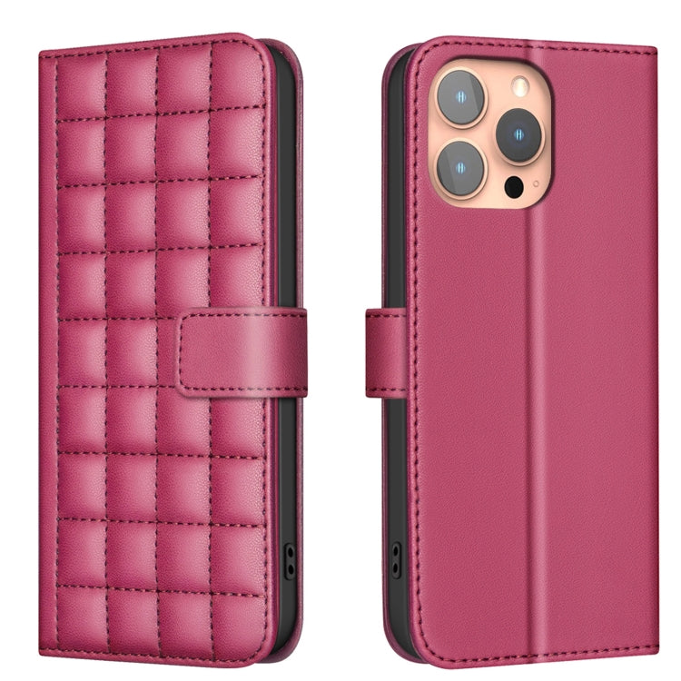 Square Texture Leather Phone Case, For iPhone 12 / 12 Pro, For iPhone 12 Pro Max, For iPhone 11 Pro Max, For iPhone 11