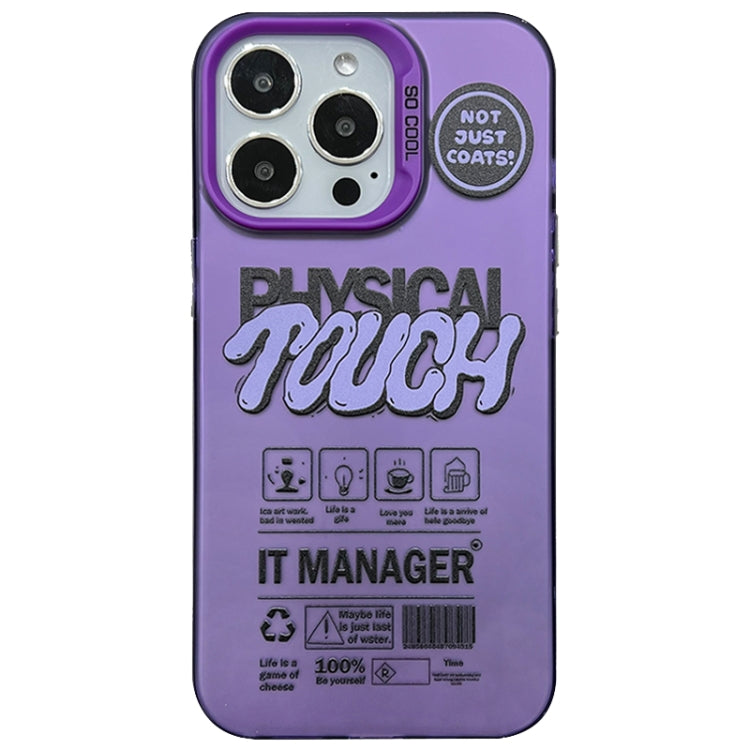 English Label Double-sided Frosted Phone Case, For iPhone 15 Pro Max, For iPhone 15 Pro, For iPhone 15 Plus, For iPhone 15, For iPhone 14 Plus, For iPhone 14, For iPhone 14 Pro, For iPhone 14 Pro Max