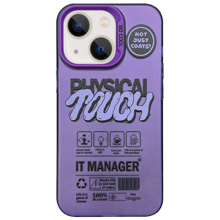 English Label Double-sided Frosted Phone Case, For iPhone 15 Pro Max, For iPhone 15 Pro, For iPhone 15 Plus, For iPhone 15, For iPhone 14 Plus, For iPhone 14, For iPhone 14 Pro, For iPhone 14 Pro Max