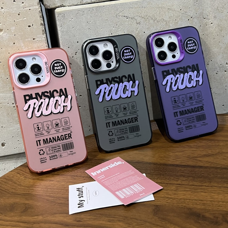 English Label Double-sided Frosted Phone Case, For iPhone 15 Pro Max, For iPhone 15 Pro, For iPhone 15 Plus, For iPhone 15, For iPhone 14 Plus, For iPhone 14, For iPhone 14 Pro, For iPhone 14 Pro Max