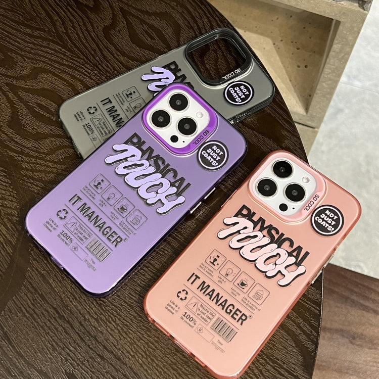 English Label Double-sided Frosted Phone Case, For iPhone 15 Pro Max, For iPhone 15 Pro, For iPhone 15 Plus, For iPhone 15, For iPhone 14 Plus, For iPhone 14, For iPhone 14 Pro, For iPhone 14 Pro Max
