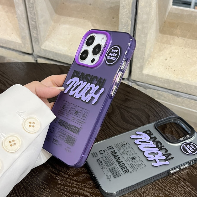 English Label Double-sided Frosted Phone Case, For iPhone 15 Pro Max, For iPhone 15 Pro, For iPhone 15 Plus, For iPhone 15, For iPhone 14 Plus, For iPhone 14, For iPhone 14 Pro, For iPhone 14 Pro Max