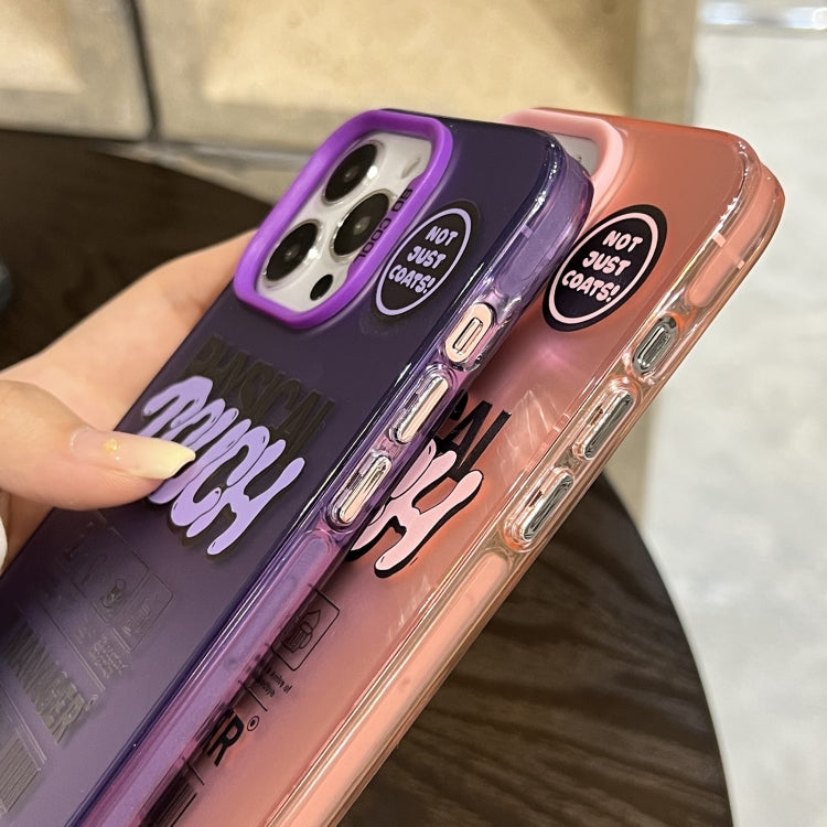 English Label Double-sided Frosted Phone Case, For iPhone 15 Pro Max, For iPhone 15 Pro, For iPhone 15 Plus, For iPhone 15, For iPhone 14 Plus, For iPhone 14, For iPhone 14 Pro, For iPhone 14 Pro Max