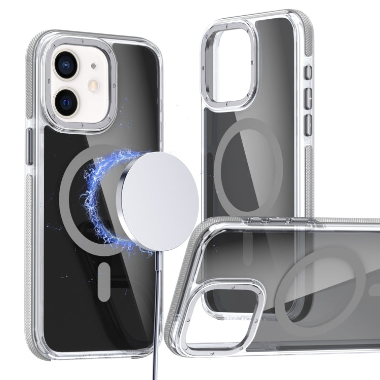 Magsafe Dual-Color Transparent Black Full Coverage Phone Case, For iPhone 11 Pro Max, For iPhone 11