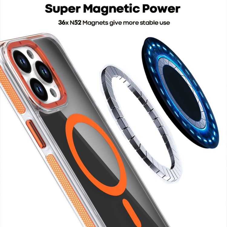 Magsafe Dual-Color Transparent Black Full Coverage Phone Case, For iPhone 11 Pro Max, For iPhone 11