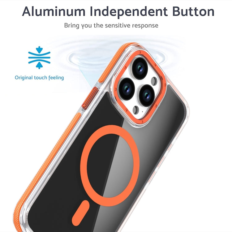 Magsafe Dual-Color Transparent Black Full Coverage Phone Case, For iPhone 11 Pro Max, For iPhone 11