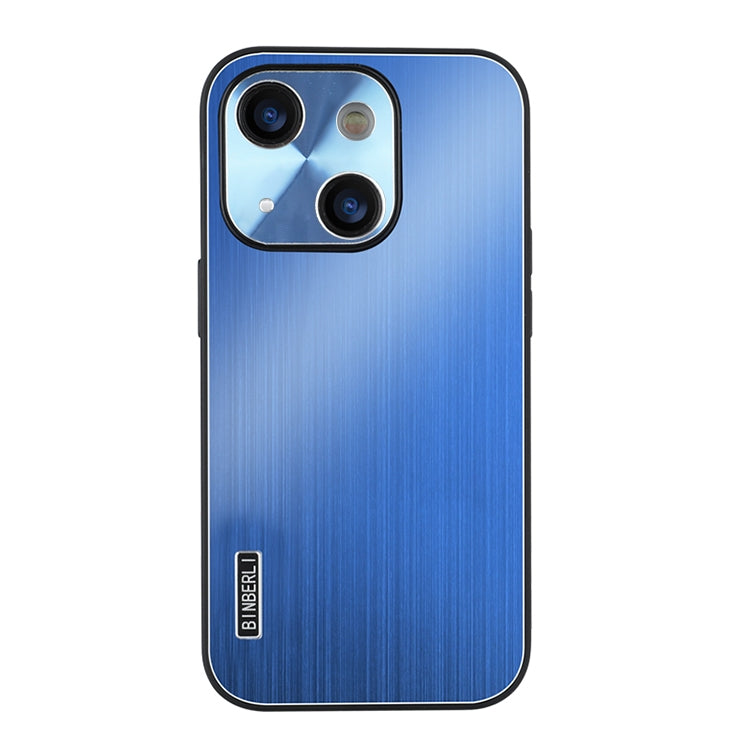 PC Hybrid Aluminum Alloy Brushed Shockproof Phone Case, For iPhone 15 Plus, For iPhone 15, For iPhone 14 Plus, For iPhone 14, For iPhone 14 Pro, For iPhone 14 Pro Max
