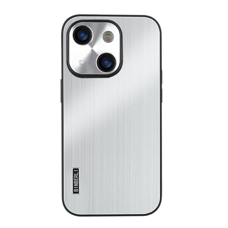 PC Hybrid Aluminum Alloy Brushed Shockproof Phone Case, For iPhone 15 Plus, For iPhone 15, For iPhone 14 Plus, For iPhone 14, For iPhone 14 Pro, For iPhone 14 Pro Max