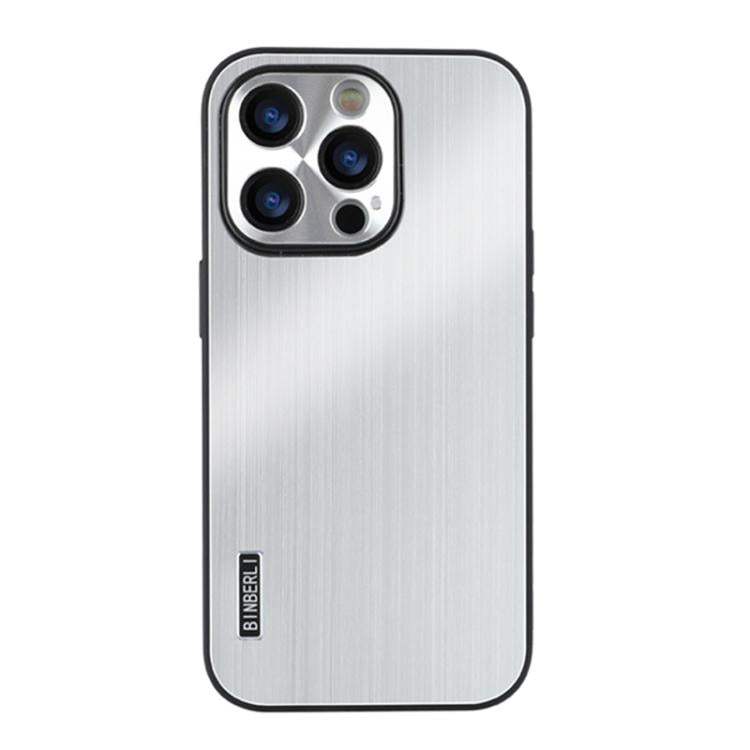 PC Hybrid Aluminum Alloy Brushed Shockproof Phone Case, For iPhone 16 Pro Max, For iPhone 16 Pro, For iPhone 16 Plus, For iPhone 16, For iPhone 15 Pro Max, For iPhone 15 Pro