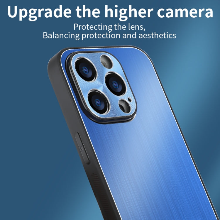 PC Hybrid Aluminum Alloy Brushed Shockproof Phone Case, For iPhone 13 Pro Max, For iPhone 13 Pro, For iPhone 13, For iPhone 12, For iPhone 12 Pro Max, For iPhone 12 Pro