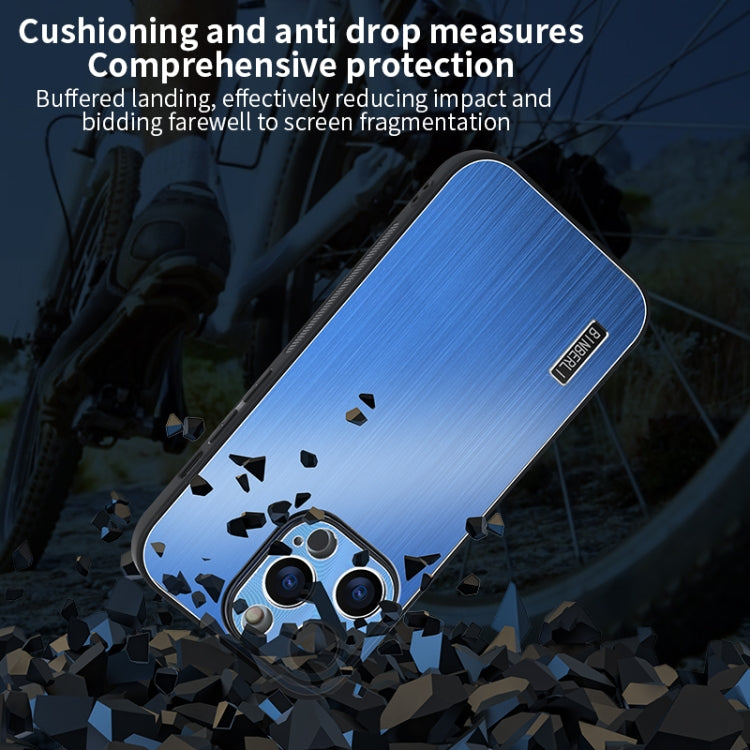 PC Hybrid Aluminum Alloy Brushed Shockproof Phone Case, For iPhone 11 Pro Max, For iPhone 11, For iPhone 11 Pro