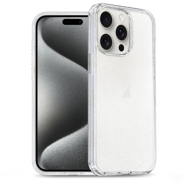 Glitter Powder TPU Hybrid PC Phone Case, For iPhone 15 Pro Max, For iPhone 15 Pro, For iPhone 15 Plus, For iPhone 15