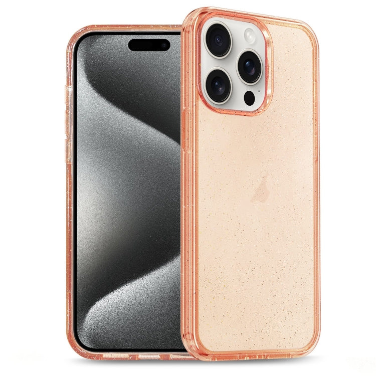 Glitter Powder TPU Hybrid PC Phone Case, For iPhone 15 Pro Max, For iPhone 15 Pro, For iPhone 15 Plus, For iPhone 15