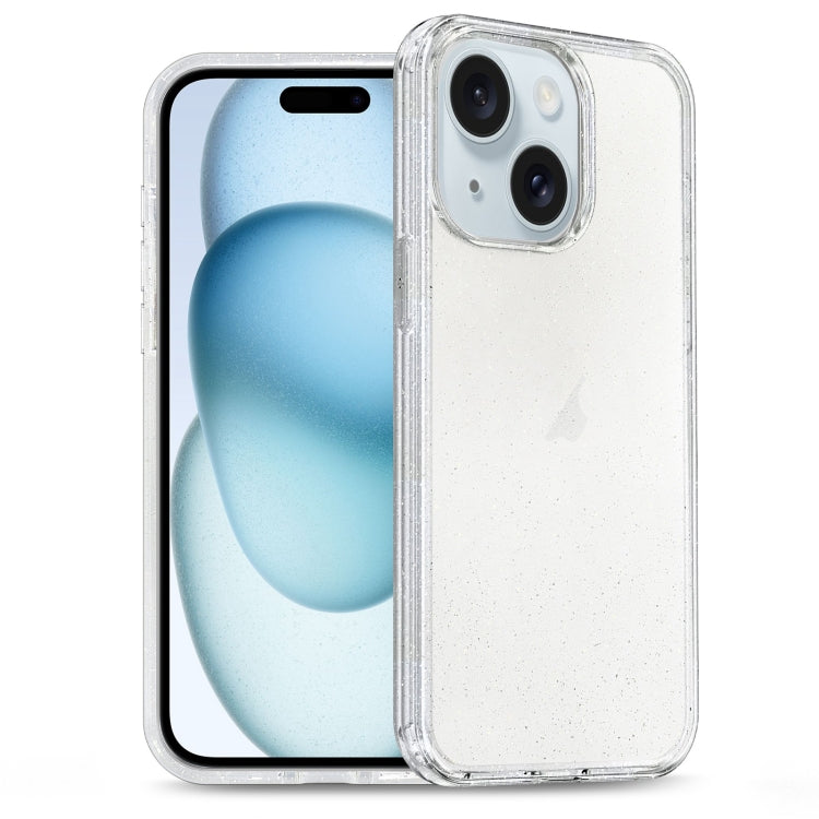 Glitter Powder TPU Hybrid PC Phone Case, For iPhone 15 Pro Max, For iPhone 15 Pro, For iPhone 15 Plus, For iPhone 15