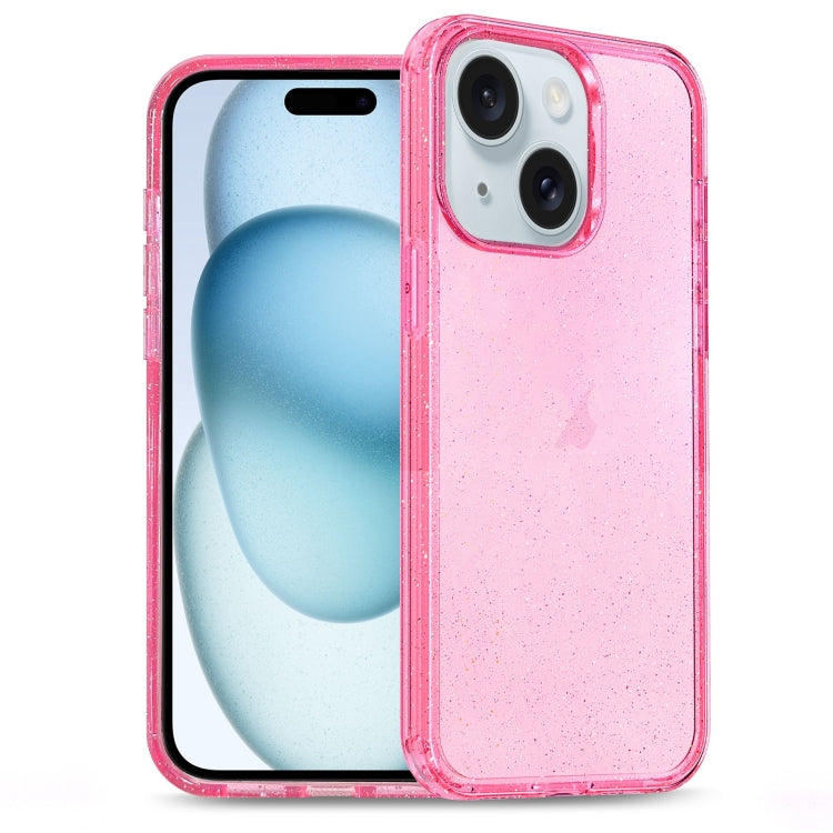 Glitter Powder TPU Hybrid PC Phone Case, For iPhone 15 Pro Max, For iPhone 15 Pro, For iPhone 15 Plus, For iPhone 15