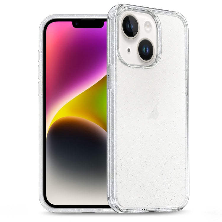 Glitter Powder TPU Hybrid PC Phone Case, For iPhone 14 Plus, For iPhone 14, For iPhone 14 Pro, For iPhone 14 Pro Max
